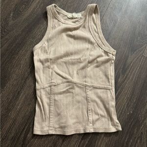 Buckle nude tank top